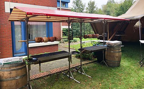 Megaspies in dubbele opstelling Mercurius Catering