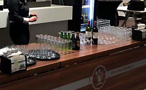 Complete verzorging van glazen en gekoelde dranken door Mercurius Catering