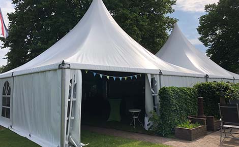 Pagodetent; verhuur door Mercurius Catering