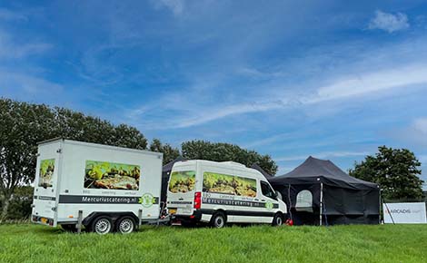 Verhuur koelaanhanger op locatie te huur bij Mercurius Catering