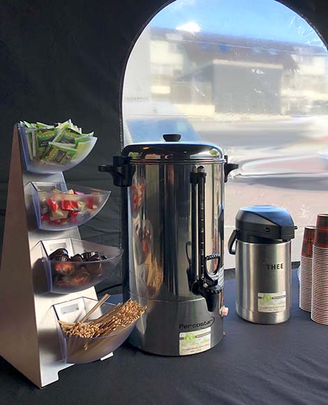 Koffiezetter met percolator compleet bij Mercurius Catering