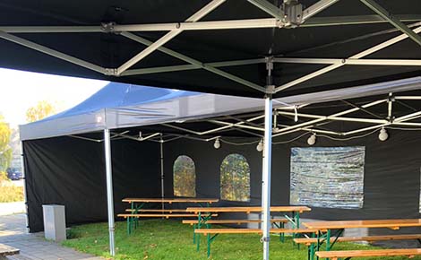 Partytenten verhuur met meubilair door Mercurius Catering