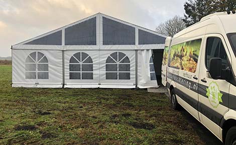 Verhuur van grote professionele tenten Mercurius Catering